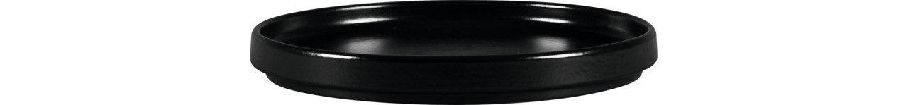 Nordic, Teller flach ohne Rand / Deckel ø 200 mm schwarz für NODP20